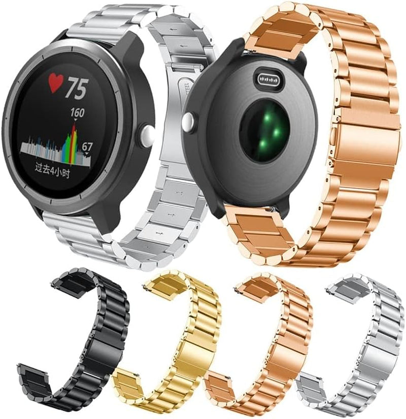 INFRI Watch Strap for Garmin Venu 2 2S SQ Stainless Steel Wristband Straps Band for Garmin Vivoactive 4S 4 3 Forerunner 245 645 Correa  INFRI   