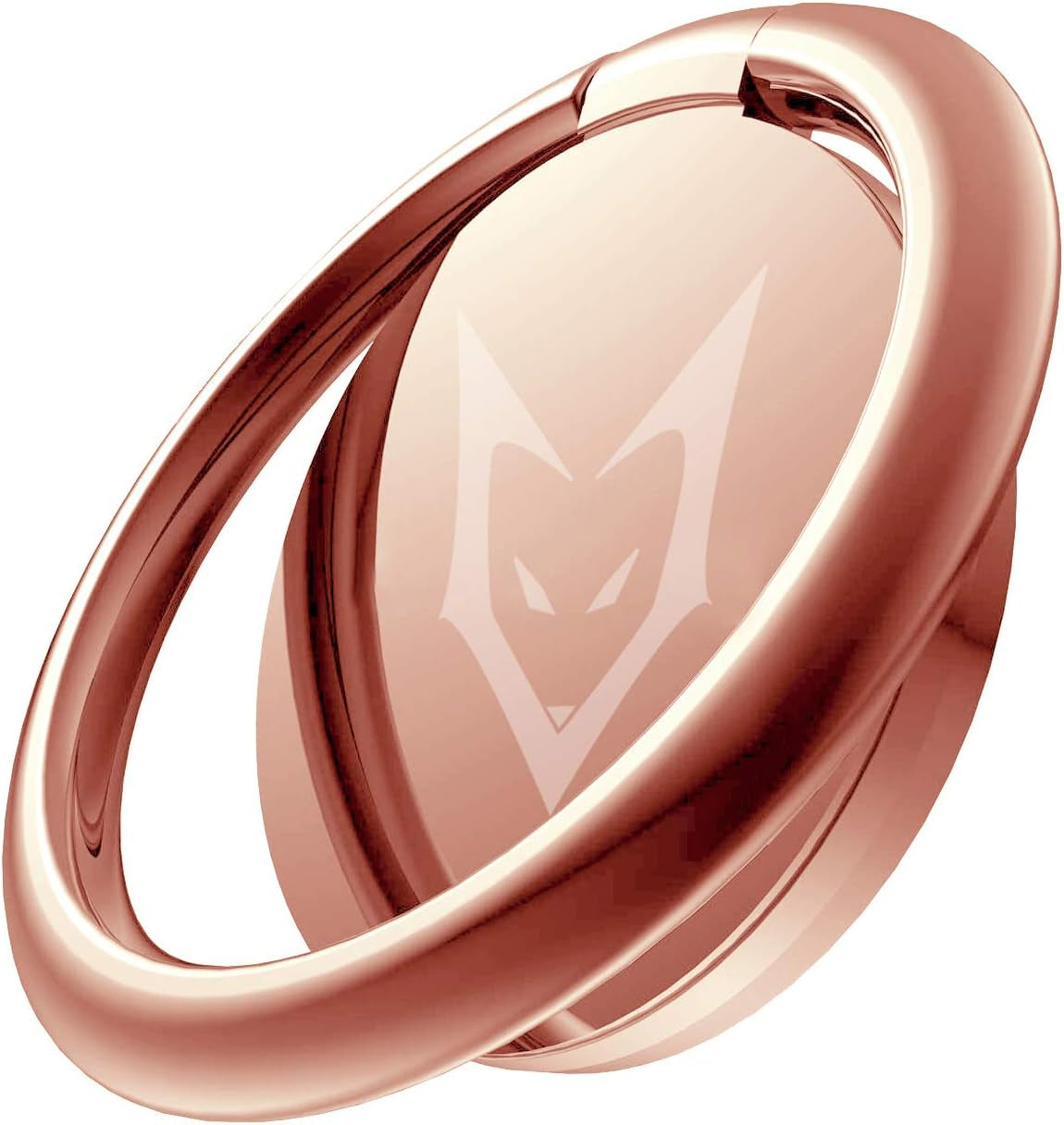 Pokanic Cell Phone Metal Ring Holder Finger Grip Stability Kickstand 360° Rotation Adjustable Collapsible Compatible with Apple Iphone, Samsung Galaxy, LG (Gold)  Pokanic Rose Gold - Pokanic  