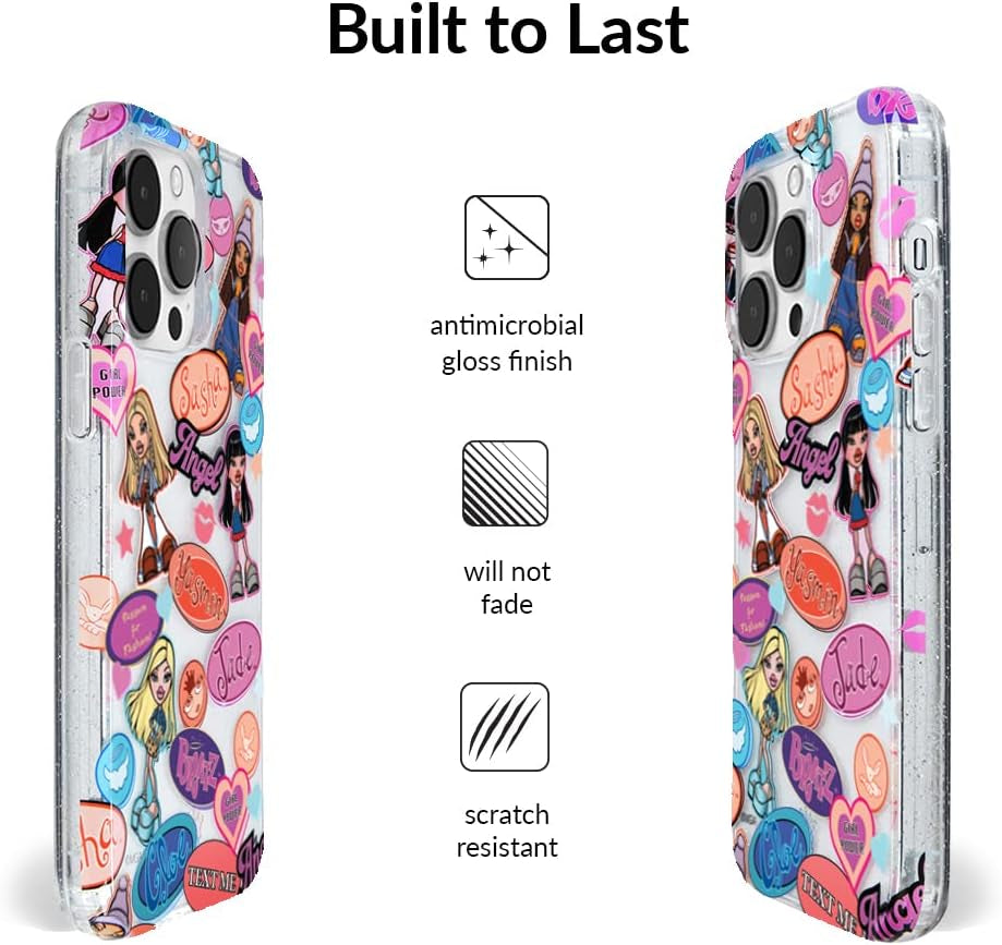 Velvet Caviar X Bratz Designed for Iphone 14 Pro Max Case for Women [8Ft Drop Tested] Cute Protective Bratz Dolls Accessories Phone Cases - Clear Glitter  Velvet Caviar   