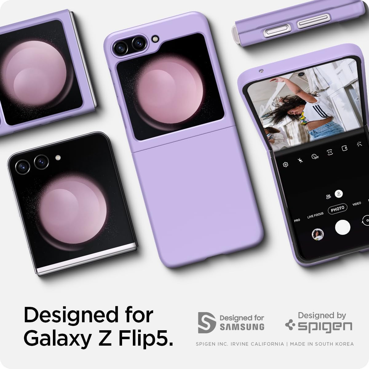 Spigen Air Skin Designed for Galaxy Z Flip 5 Case (2023) - Rose Purple  Spigen   