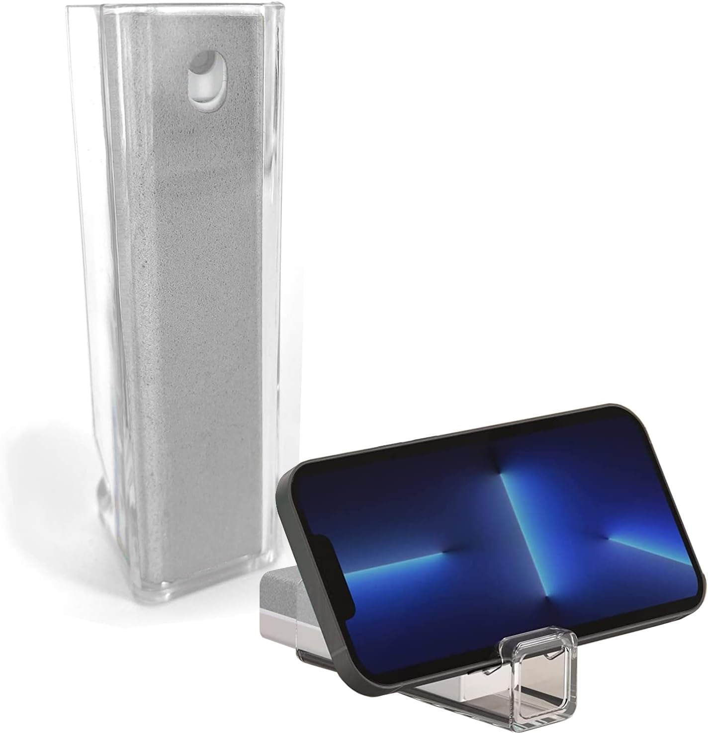 Acuvar 5 in 1 Cleaning Kit for Smartphone, Earbuds, Tablets, Laptops & Cameras Screen Cleaner Tool Kit with Cleaning Pen, Spray, Soft Brush, Sponge and Metal Tip for Charging Port, Speaker, Headphones  Acuvar Grey 1 Pack 