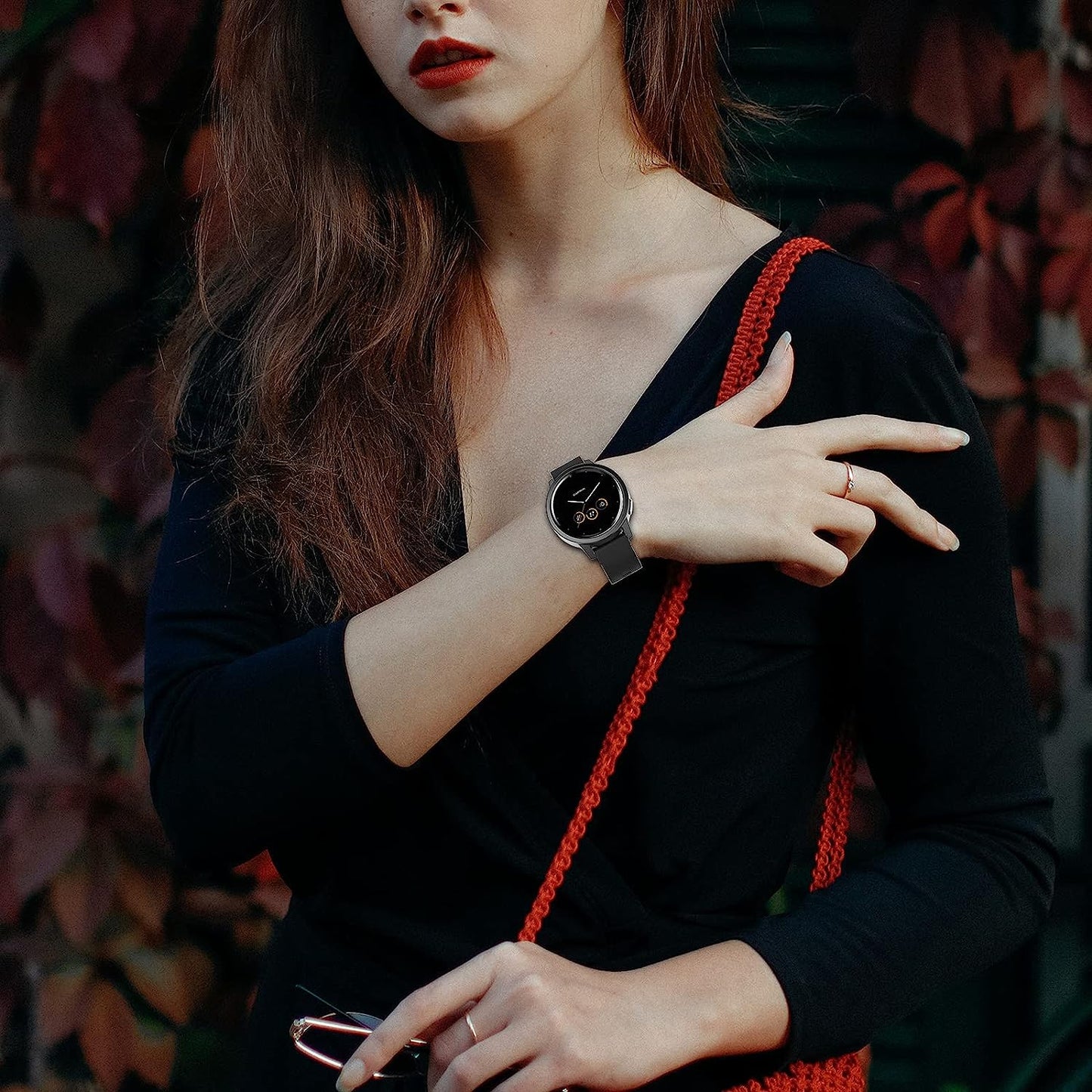 OVERSTEP Vivoactive 4 Watch Band, 22Mm Soft Silicone Bands for Garmin Darth Vader/First Avenger/Polar Vantage M/Samsung Galaxy Watch 3 45Mm/Galaxy Watch 46Mm/Gear S3 Frontier/Gear S3 Classic  OVERSTEP   