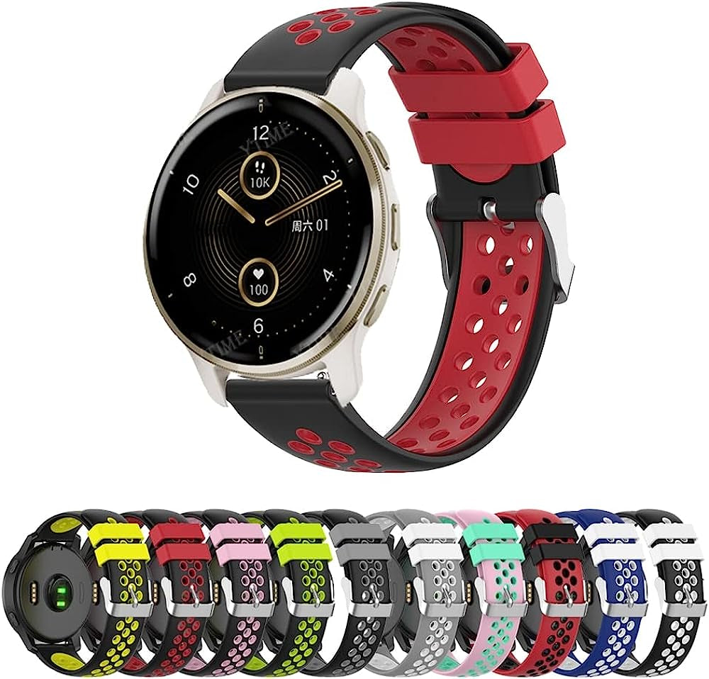 SCHIK for Garmin Vivoactive 3 4 4S Strap Silicone Watch Band for Garmin Accessoires Forerunner 245/645 Venu 2 2S Venu2 plus Bracelet  SCHIK   