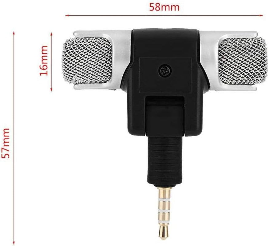 Ciglow Microphone for Phone, Mini Stereo Microphone Mic 3.5Mm Gold-Plating Plug Jack for Andriod Phones Iphones  Ciglow   