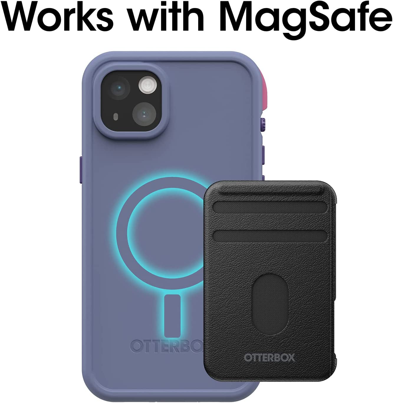Otterbox FRĒ Series Waterproof Case with Magsafe (Designed by Lifeproof) for Iphone 14 - Valor (Purple)  OtterBox   