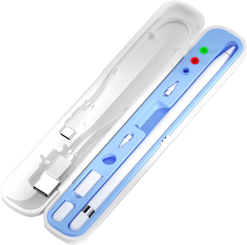 YINVA Pencil Case for Apple Pencil 1St Generation/ Apple Pencil 2Nd Generation Case Holder, Pen Accessories Storage Case Box Cover Design for Apple Ipad Pencil Accessories Tips(Pink)  YINVA Blue  