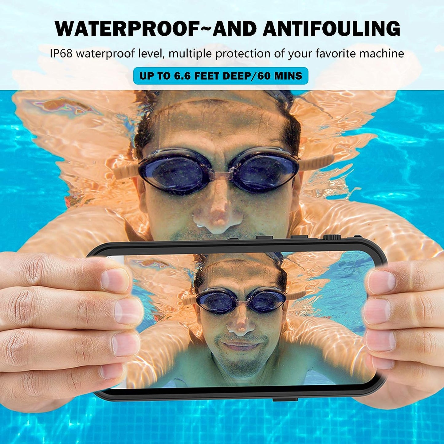 Aicase for Iphone 12 Pro Waterproof Case Compatible with Magsafe, Built-In Screen Protector and Kickstand, 38-Magnets IP68 Certified Full Body Shockproof Drop Protection Underwater Protective Cover  AICase   