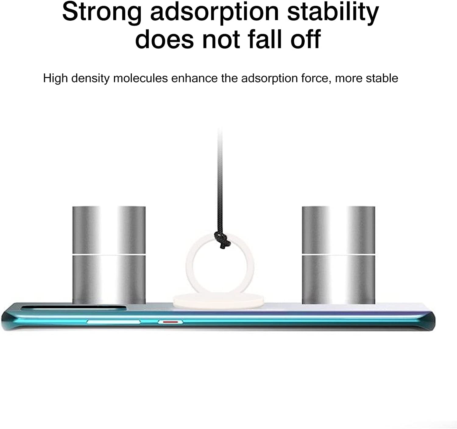 [2 Pack] Matte Finish round Ultra-Thin Cell Phone Ring Holder Stand,360 Degree Rotation and 180 Degree Adjustable Finger Ring Kickstand with Frosted Metal Phone Grip (Black)  Wansurs   