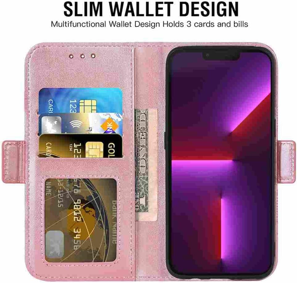 DIIGON Phone Cover Folio Wallet Case for LG V30, Premium PU Leather Slim Fit Cover for LG V30, 1 Photo Frame Slot, Prevent Damage, Pink  DIIGON   