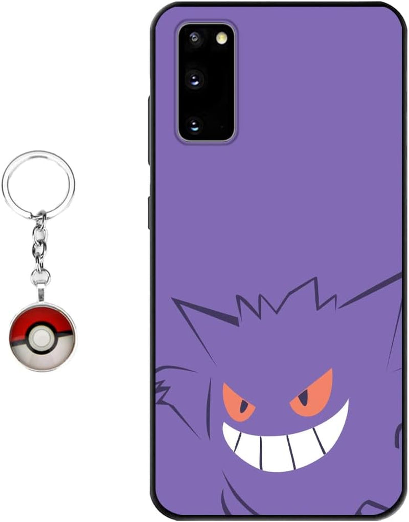 Starrycase Compatible with Samsung Galaxy S21 plus Case Anime Cute Design Soft Silicone Animation Cartoon Kawaii Cool Case for Samsung Galaxy S21 plus (With Figure Keychain)  Starrycase Case 8 Samsung Galaxy A20 