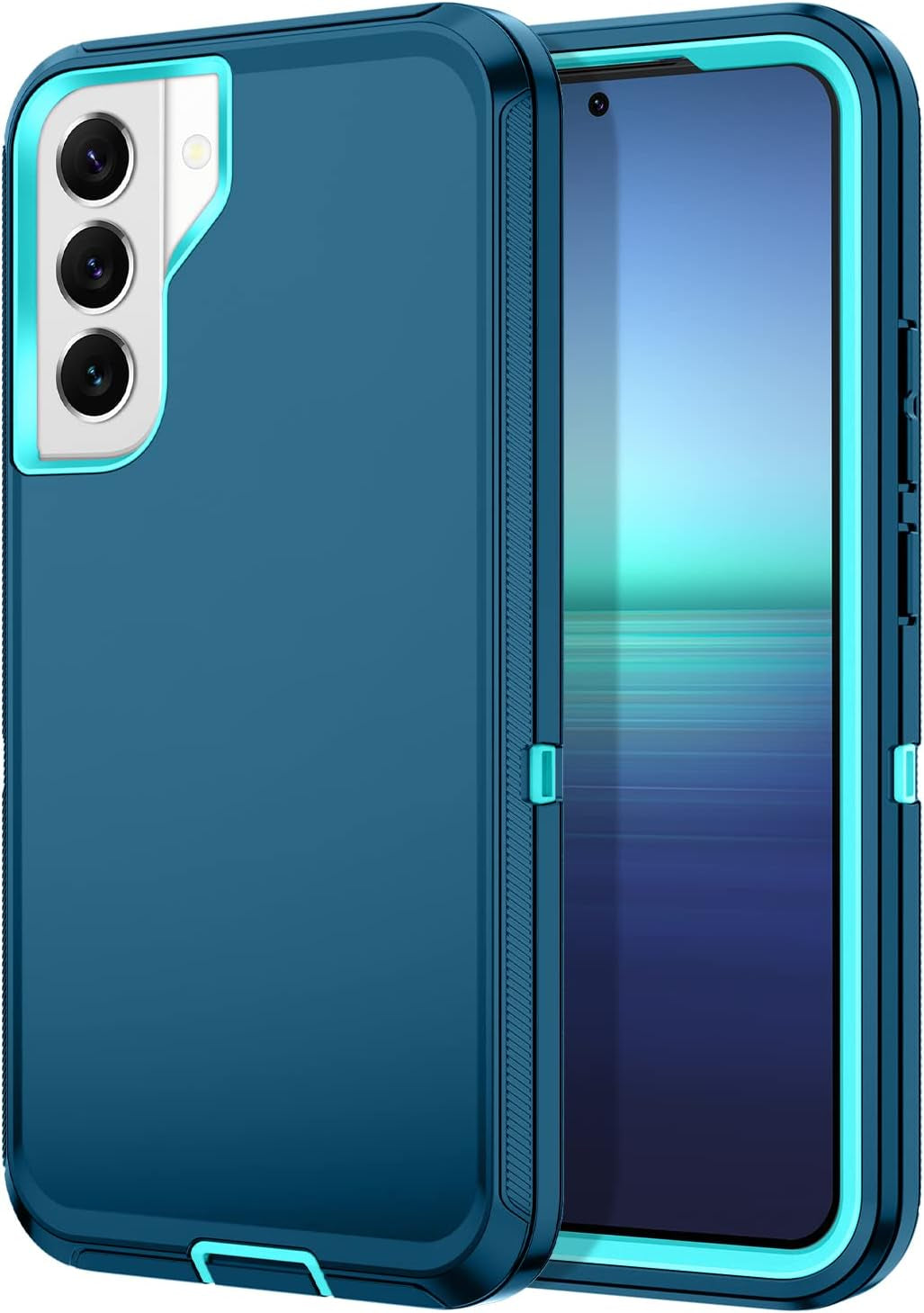 I-HONVA for Samsung Galaxy S22 plus Case, S22 plus Case Shockproof Dust/Drop Proof 3-Layer Full Body Protection [Without Screen Protector] Rugged Heavy Duty Durable Cover Case,Purple/Pink  I-HONVA Turquoise  