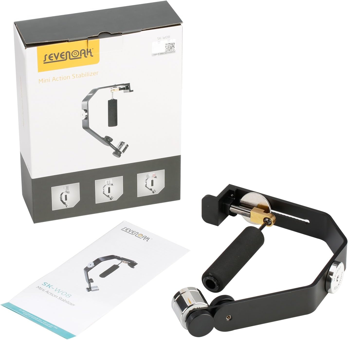 Sevenoak SK-W08 Video Mini Handheld Grip Gimbal Stabilizer for Gopro Hero 6 5 3 3+ 4 Sj 4000 Iphone 8 8 plus 7 7Plus Android Smartphones Sony Mini DV  Sevenoak   