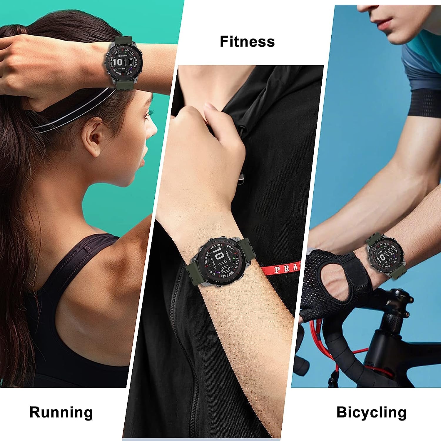 Isabake Compatible with Fenix 7 Band 22Mm Easy-Fit Silicone Watch Strap Replacement for Fenix 5/Fenix 5 Plus/Fenix 6/Fenix 6 Pro/ Forerunner 935/Forerunner 945/Approach S60/Quatix 5  Isabake   