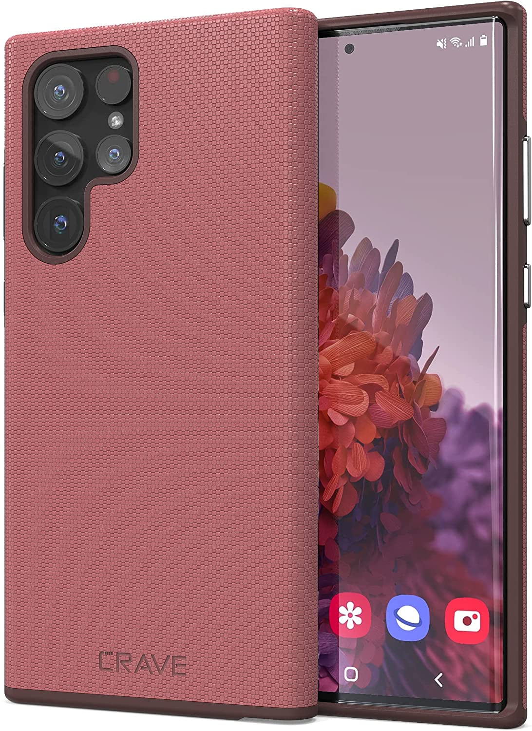 Crave Dual Guard for Samsung Galaxy S22 Ultra Case, Shockproof Protection Dual Layer Case for Samsung Galaxy S22 Ultra, S22 Ultra 5G - Aqua  Crave Berry  