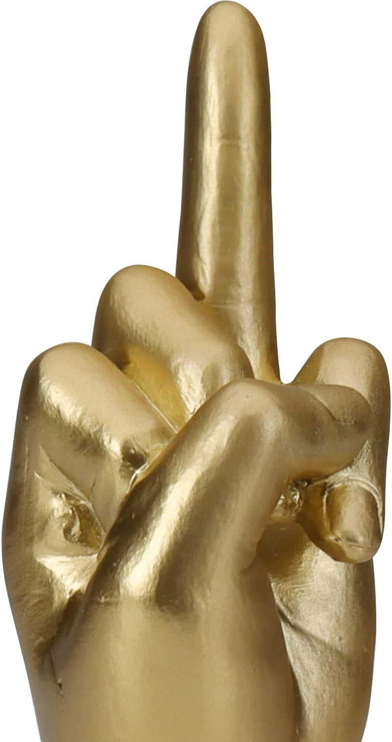 Hanna Roberts Polyresin Gold Hand Ring Holder for Jewelry, Engagement Wedding Ring, 2.75" X 2.2" X 6.5"  Hanna Roberts LLC   