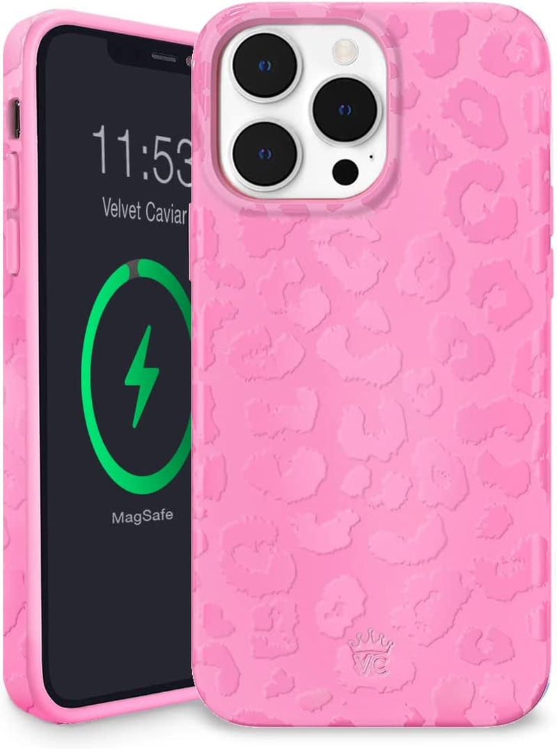 Velvet Caviar X Bratz Designed for Iphone 14 Pro Max Case for Women [8Ft Drop Tested] Cute Protective Bratz Dolls Accessories Phone Cases - Clear Glitter  Velvet Caviar Hot Pink Leopard Iphone 14 Pro Max 