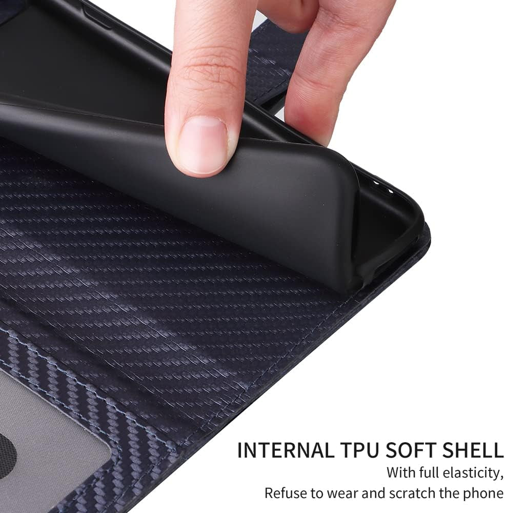 Compatible with LG G7 Thinq Wallet Case Wrist Strap Lanyard and Leather Flip Card Holder Stand Cell Phone Cover for LGG7 One G 7 plus LG7 Fit Lg7Thinq 7G Thin Q G7+ G7Thinq Lgg7Thinq Women Men Blue  WWAAYSSXA   