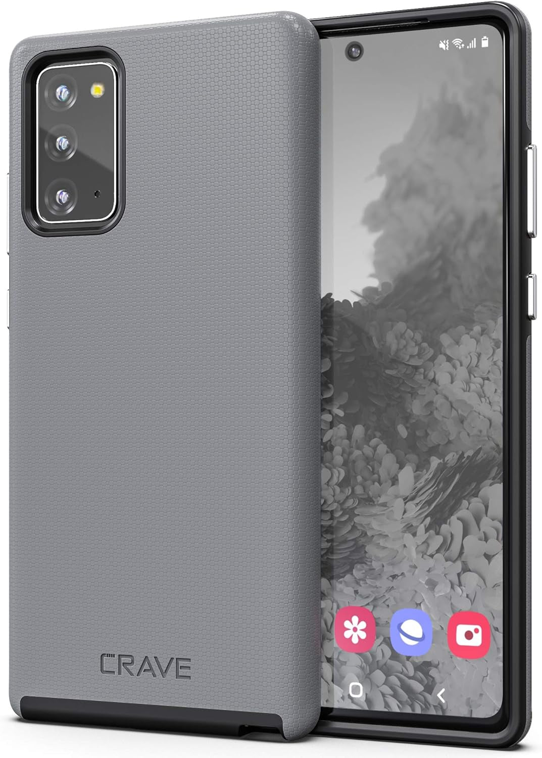 Crave Note 20 Case, Dual Guard Protection Series Case for Samsung Galaxy Note 20 - Berry  Crave Slate  