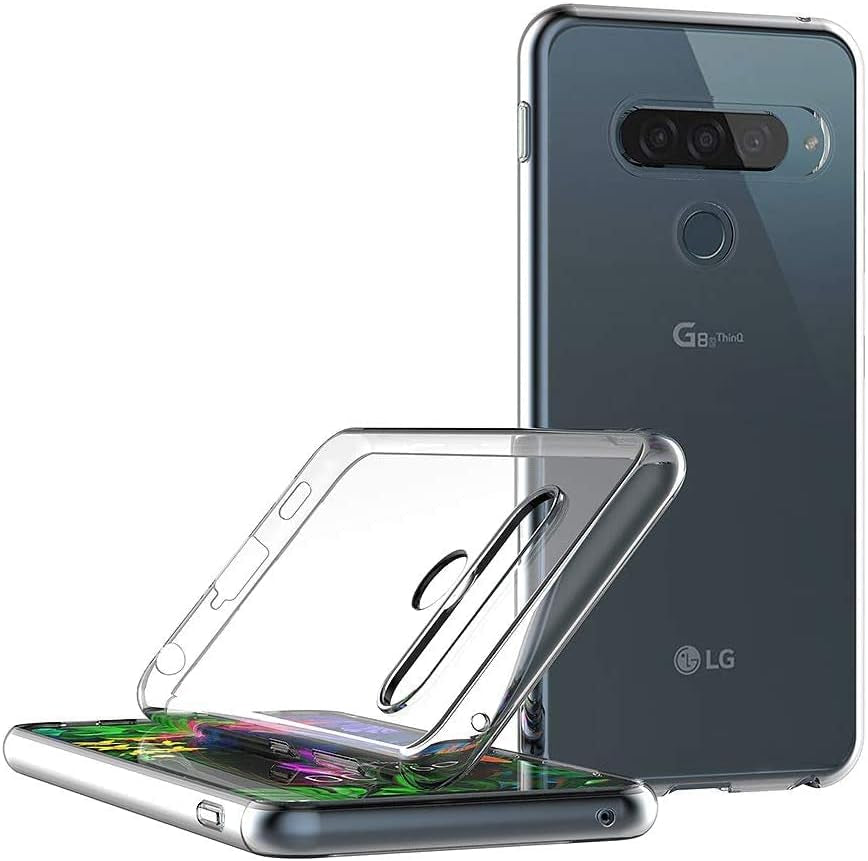 Maijin Case for LG G8 Thinq (6.1 Inch) Soft TPU Rubber Gel Bumper Transparent Back Cover  MaiJin   