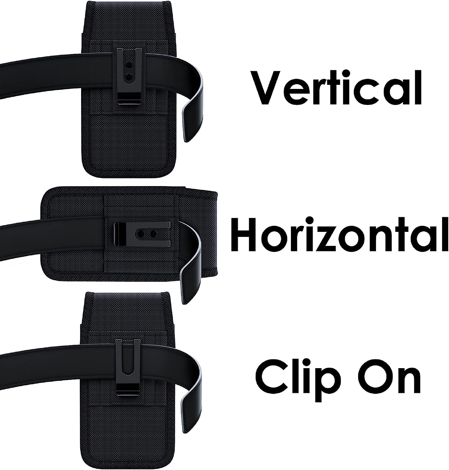 NUVAVO Cell Phone Holster for Samsung Galaxy S23 Ultra S22 Ultra S21 Ultra Note 20+ plus Note 10+ A23 A13 A21 A54 A02S 5G Google Pixel 7 Pro Case with Belt Clip Pouch Cover (Fits Phone with Case On)  NUVAVO   