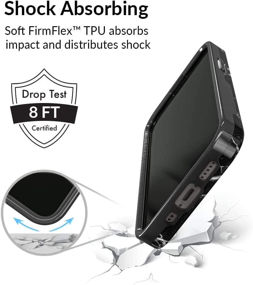 Velvet Caviar Designed for Iphone 14 Case Black Marble [10Ft Drop Tested] Compatible with Magsafe - Protective Microfiber Lining  Velvet Caviar   