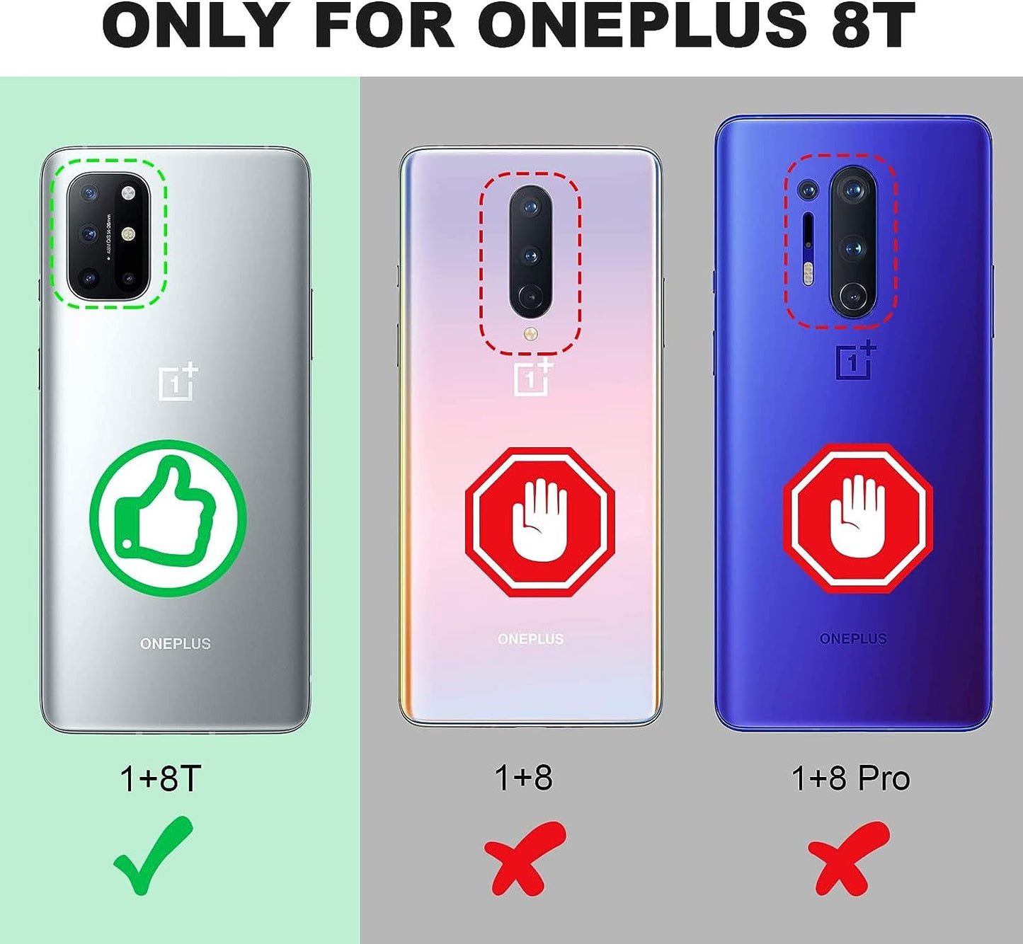 Shields up Oneplus 8T Case, 1+8T Case with Kickstand, | 10Ft. Drop Tested | Carbon Case | Ultra Slim | Lightweight | Scratch Resistant | Shockproof Rugged Protective Cover for Oneplus 8T -Black  Shields Up inc   
