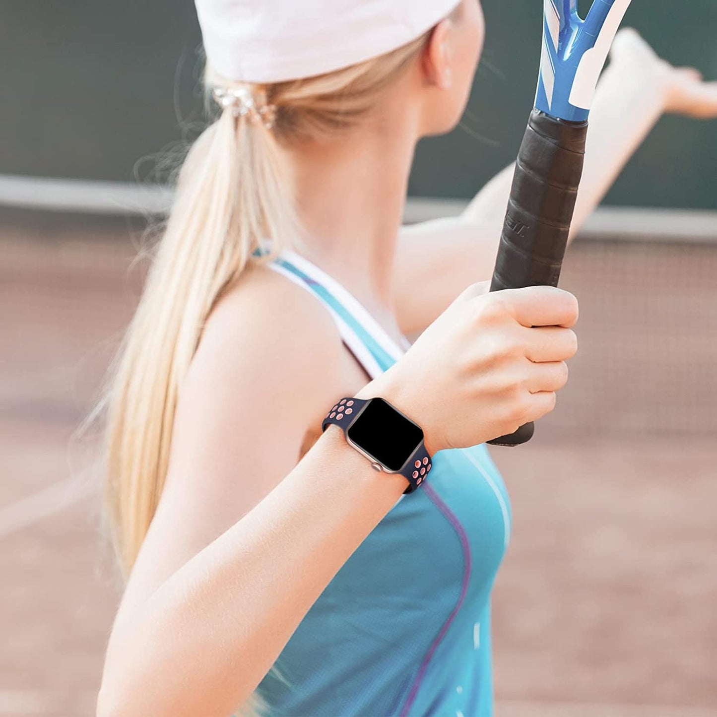 Biudien 5 Pack Sport Bands Compatible with Apple Watch Band 49Mm 45Mm 44Mm 42Mm 41Mm 40Mm 38Mm, Soft Silicone Strap Replacement Breathable Wristband for Iwatch Ultra Series 8 SE 7 6 5 4 3 2 1  Biudien   