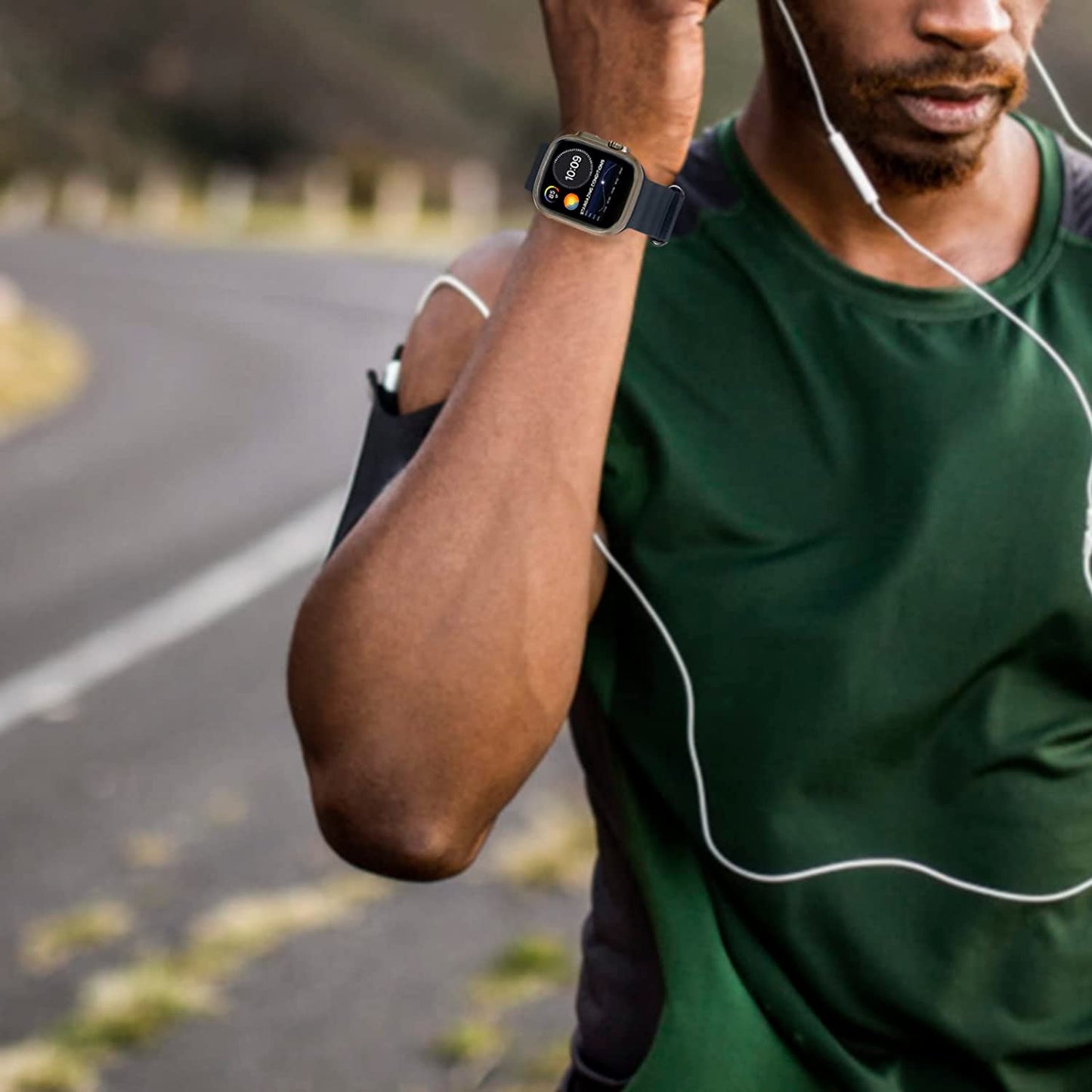 Ocean Sport Band Compatible with Apple Watch Bands 42Mm 44Mm 45Mm 49Mm, Soft Silicone Wristbands Replacement Strap for Iwatch Ultra Series 8 7 6 5 4 3 2 1 SE for Women Men Midnight 42 44 45 49Mm  Rain gold   