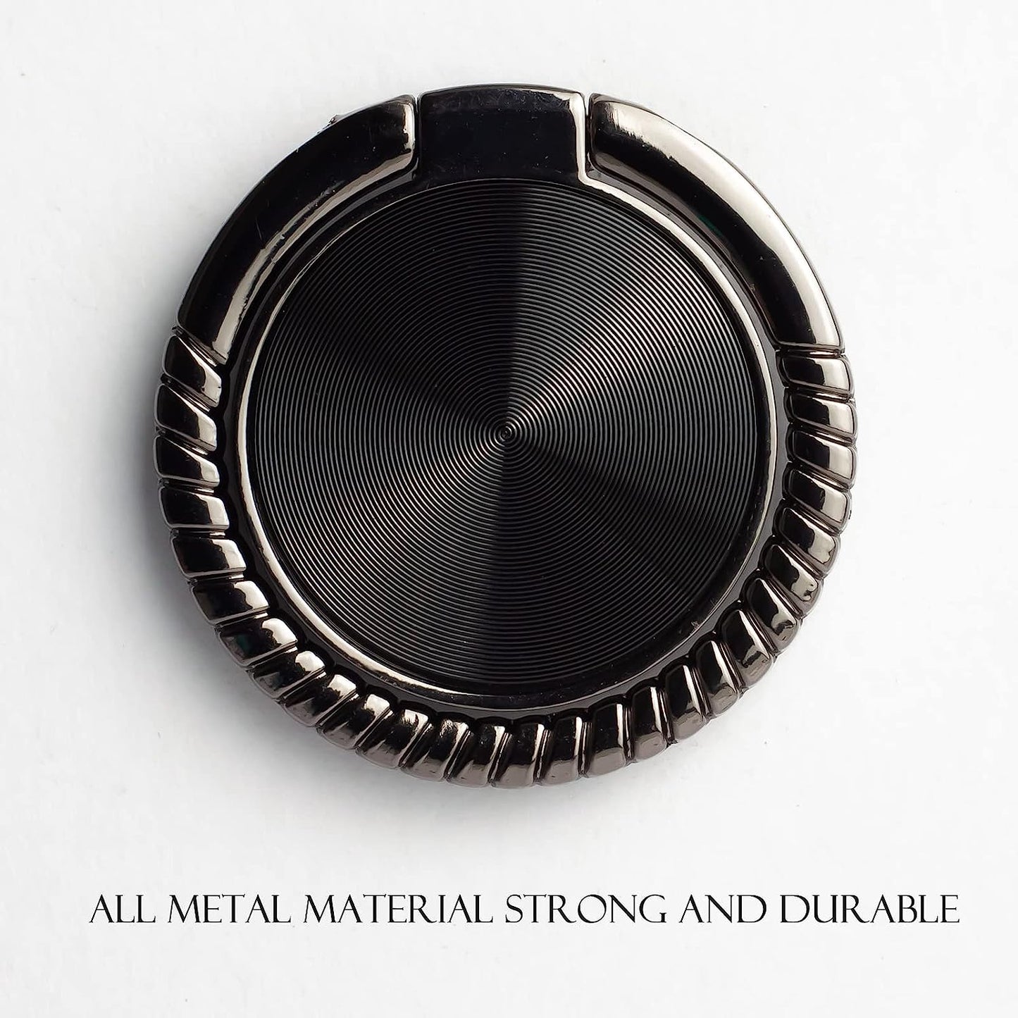 [2 Packs] Featured CD Textures Cell Phone Ring Holder Stand, 360 Degree Rotation Finger Ring Kickstand with Polished Metal Phone Grip for Magnetic Car Mount, Smartphone Accessories  Wansurs   