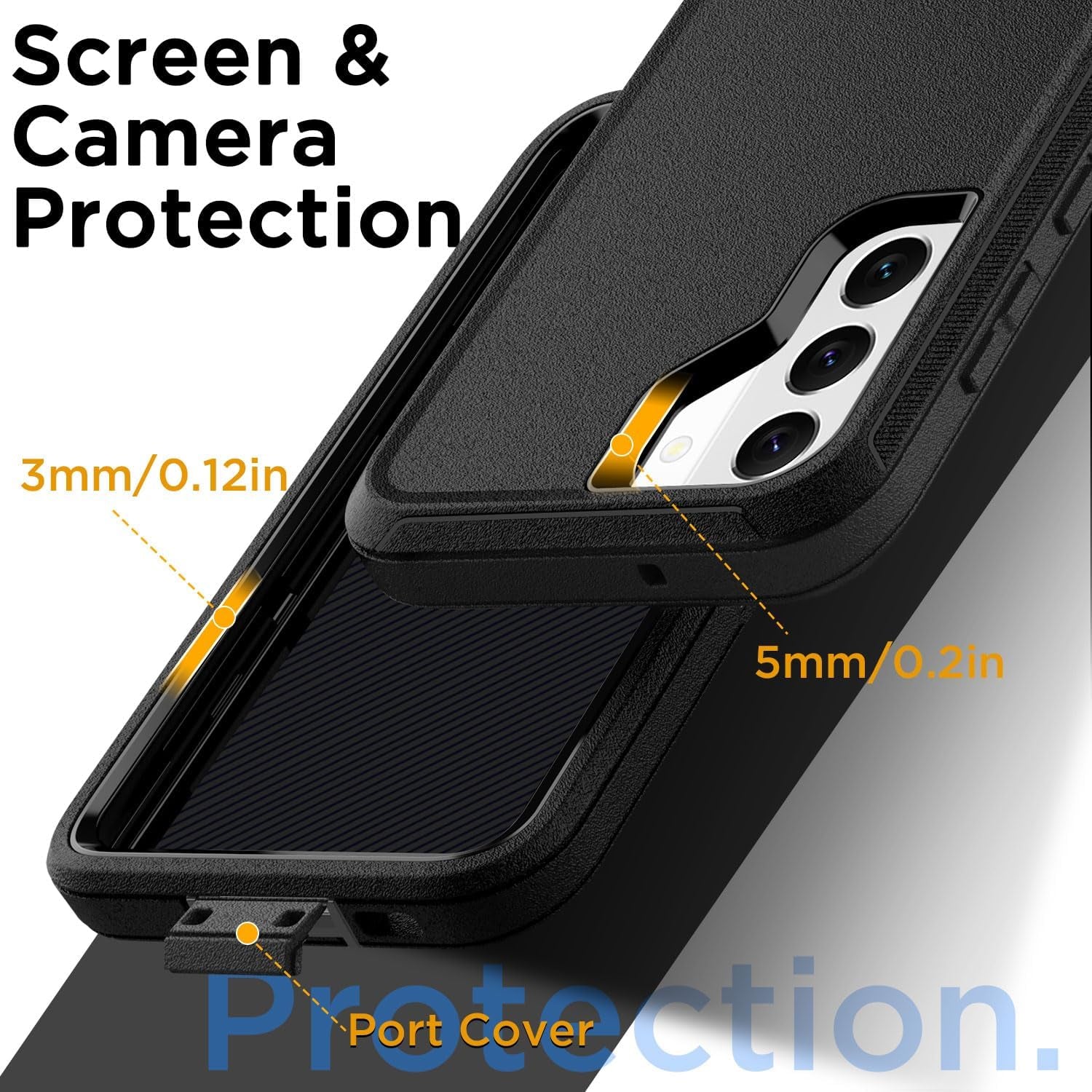 Aicase for Samsung Galaxy S22 Case with Screen Protector,Heavy Duty Drop Protection Full Body Rugged Shockproof/Dust Proof Military Protective Tough Durable Phone Cover for Samsung S22 6.1“_5  AICase   