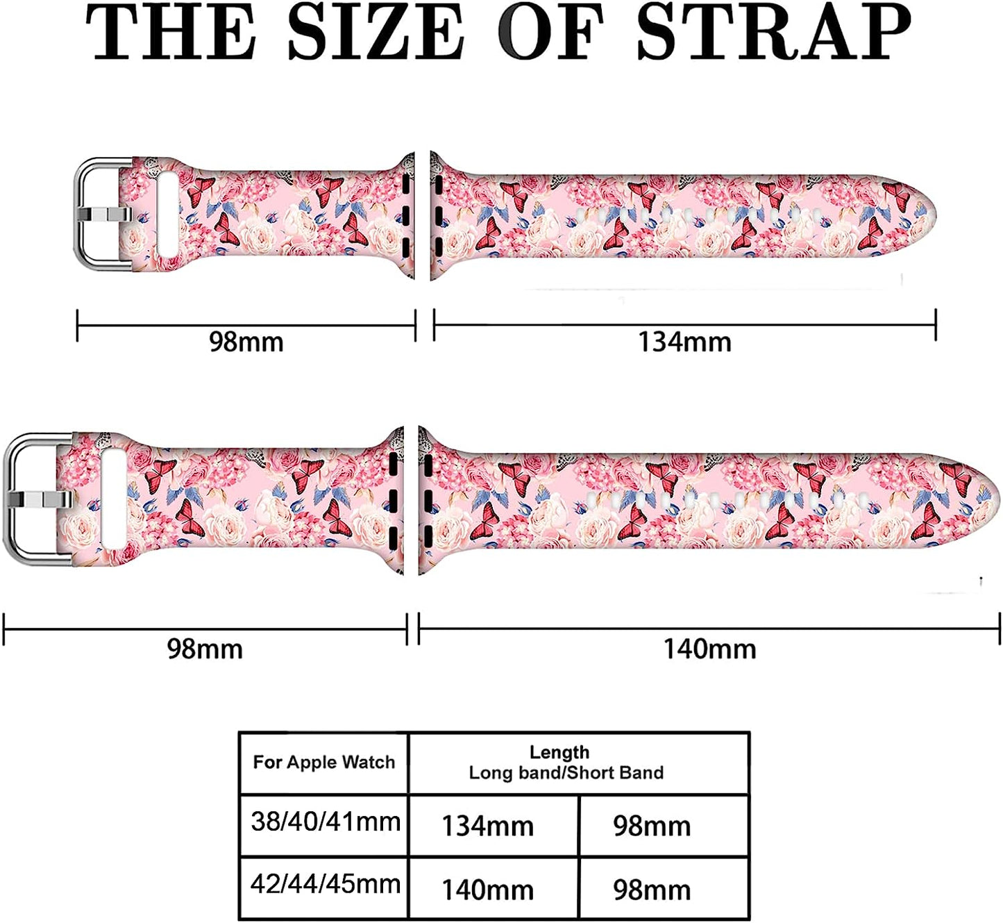 Butterfly Gifts Marble Decorations Wristband Straps for Apple Watch Band 38Mm/40Mm/41Mm/42Mm/44Mm/45Mm Soft Silicone Animal Watch Band Strap for Apple Smart Watch Series 7 6 5 4 3 2 1 SE.  DGDGDG   