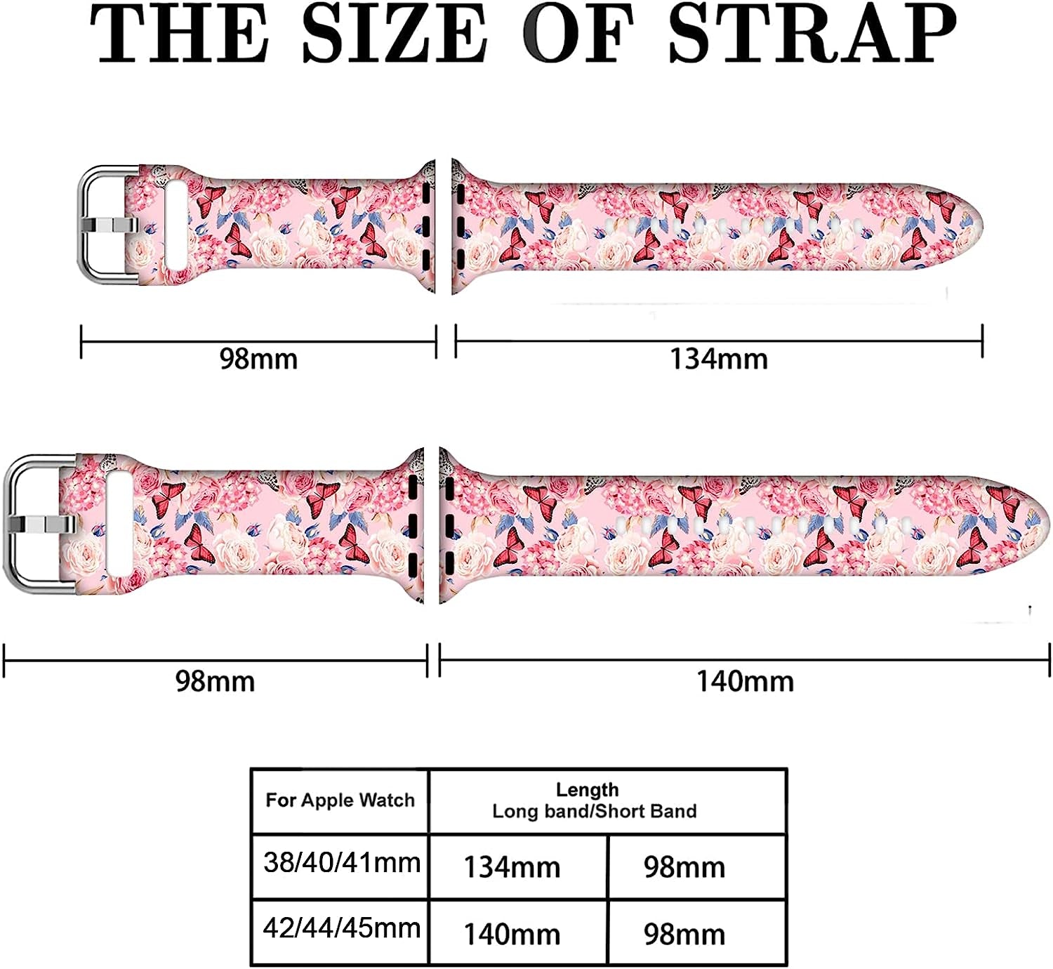 Butterfly Gifts Marble Decorations Wristband Straps for Apple Watch Band 38Mm/40Mm/41Mm/42Mm/44Mm/45Mm Soft Silicone Animal Watch Band Strap for Apple Smart Watch Series 7 6 5 4 3 2 1 SE.  DGDGDG   