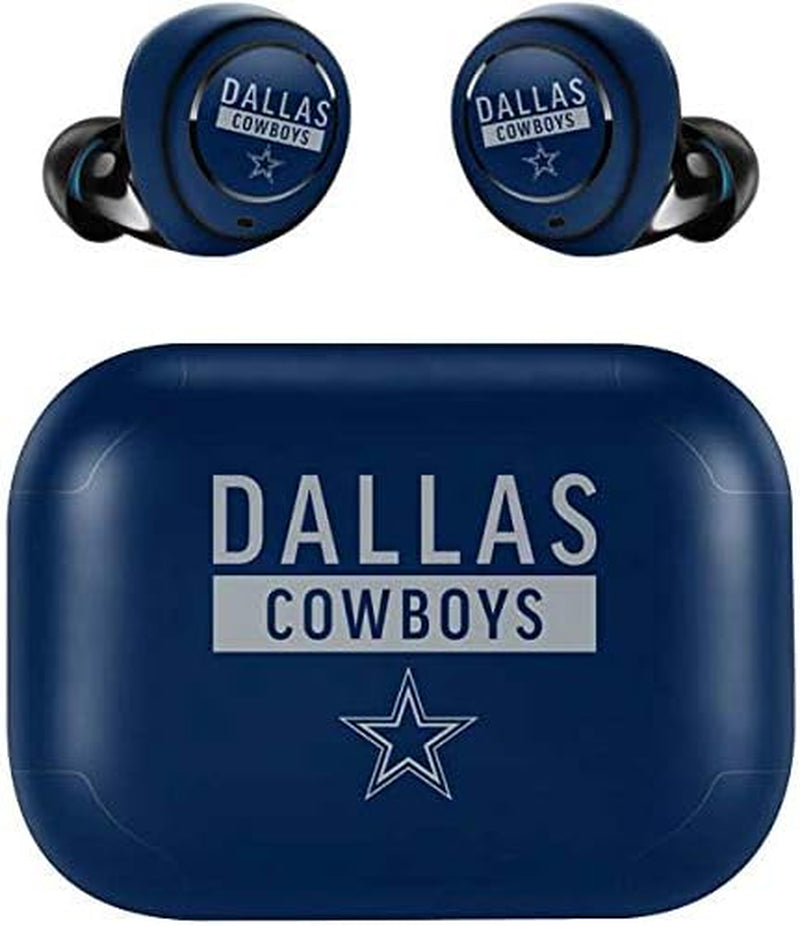 Skinit Decal Skin Compatible with Echo Buds - Officially Licensed NFL Dallas Cowboys Blue Performance Series Design  Skinit   