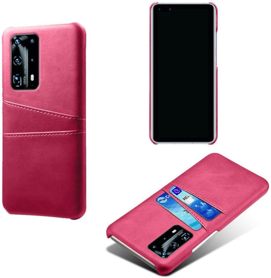 YOGISU for Huawei P40 Pro Lite Card Slot Holder PU Case for Huawei P40 Pro P40Lite P30 P20 Mate 30 Pro 20 Lite Cover,Pink,For Huawei P30  YOGISU Rose For Mate 10 Pro 