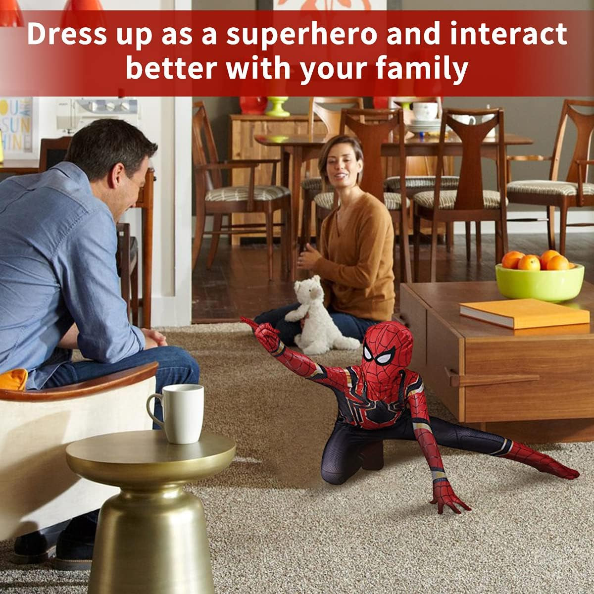 ZERBAY Superhero Halloween Costume Superhero Costume Suits Cosplay Bodysuit Costumes for Kids  ZERBAY   