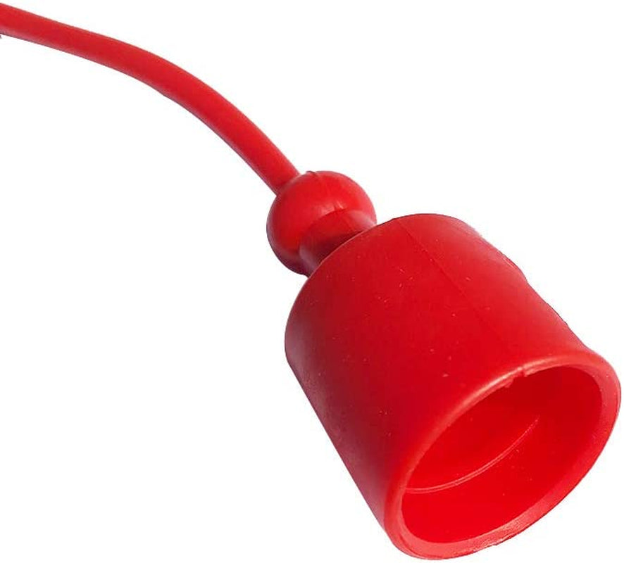 2Sets 1/2" Hydraulic Coupler Dust Cap, Male Dust Cap and Female Plug Cover for Flat Face Quick Coupler Bobcat Skid Steer, ISO a Pioneer Style Red Cap with Retention Ring  Yowming   