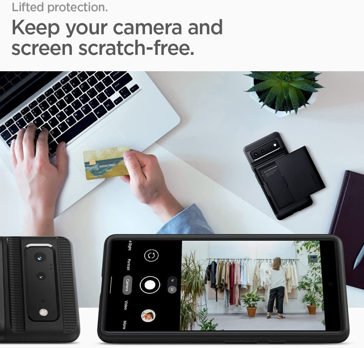 Spigen Slim Armor CS Designed for Google Pixel 6 Case (2021) - Black  Spigen   