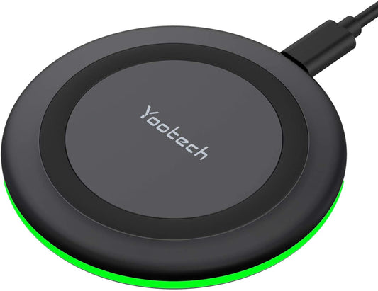 Yootech Wireless Charger,10W Max Fast Wireless Charging Pad Compatible with Iphone 14/14 Plus/14 Pro/14 Pro Max/13/13 Mini/Se 2022/12/11/X/8,Samsung Galaxy S22/S21/S20,Airpods Pro 2(No AC Adapter)  yootech   
