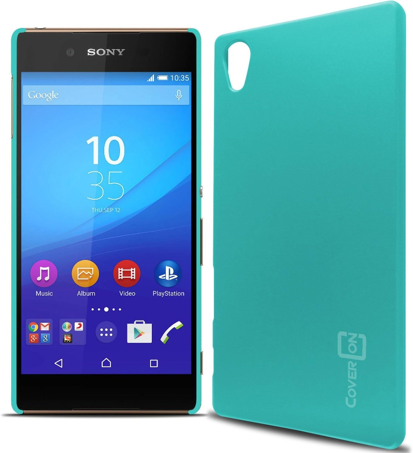 Sony Xperia Z5 Hard Case, Coveron® [Slender Fit Series] Slim Matte Hard Polycarbonate Back Cover Phone Case for Sony Xperia Z5 - Violet Purple  CoverON Sky Blue  