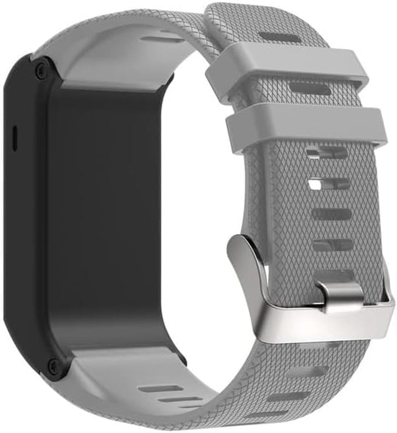 IRFKR Soft Silicone Replacement Strap for Garmin Vivoactive HR Smart Wristband for Garmin Vivoactive HR Watch Replacement Bangle Band  IRFKR Gray  