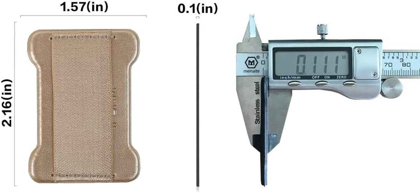 WUOJI Finger Strap Phone Holder - Phone Grip for Most Smartphones and Mini Tablets,Ultra Thin Anti-Slip Universal Cell Phone Grips Band Holder for Back of Phone -2Pack(Gold)  WUOJI   