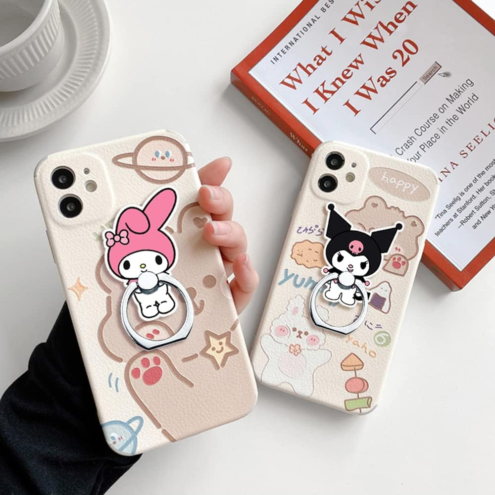 Phone Ring Holder Stand,Phone Ring Stand Holder 360 Rotation Finger Ring Grip Stand for Cellphones,Smartphones and Tablets (2 Pack Kawaii Kitty Phone Ring Stand)  RRJQW   