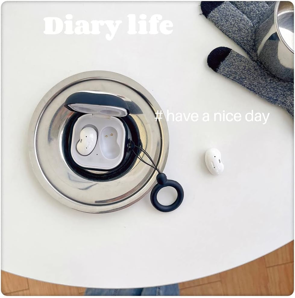 Suitable for Samsung Galaxy Buds 2 Pro Case/Galaxy Buds Pro Case/Galaxy Buds 2 Case/Galaxy Buds Live Case/Cartoon Ghost Face Character Skin，With Keychain Protective Cover Accessories (Ghost Face)  Yvonne Zhang   