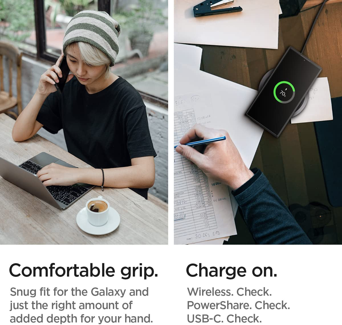 Spigen Ultra Hybrid Designed for Galaxy S22 Ultra Case (2022) - Frost Black  Spigen   