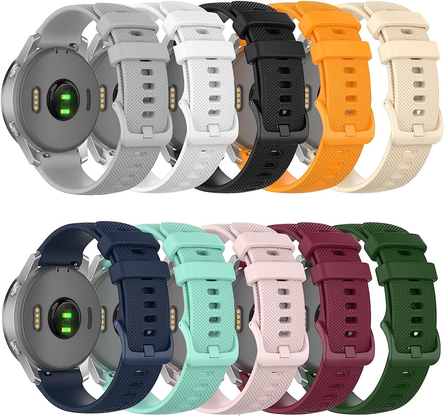 SNKB 18 20 22Mm Watch Band for Garmin Venu Vivoactive 3 Vivomove HR Silicone Wristband Strap Vivoactive4 4S Forerunner 245 645  SNKB   