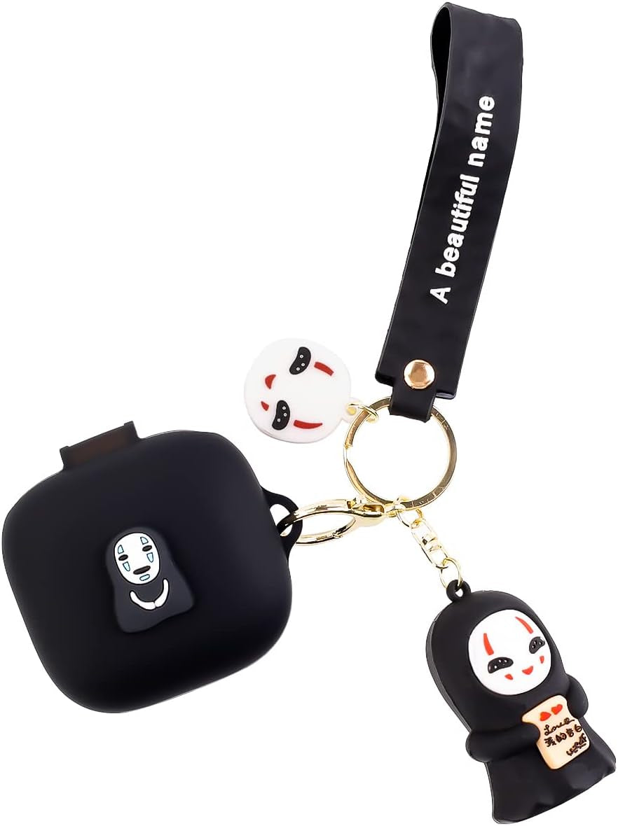 Fit Designed for Beats Fit Pro 2021 New Earbuds, Suublg Beats Fit Pro Cartoon Silicone Headphones Charging Case Cover with Cute Doll Keychain Full Body Anti-Lost Lanyard Protection  Suublg FSMan  