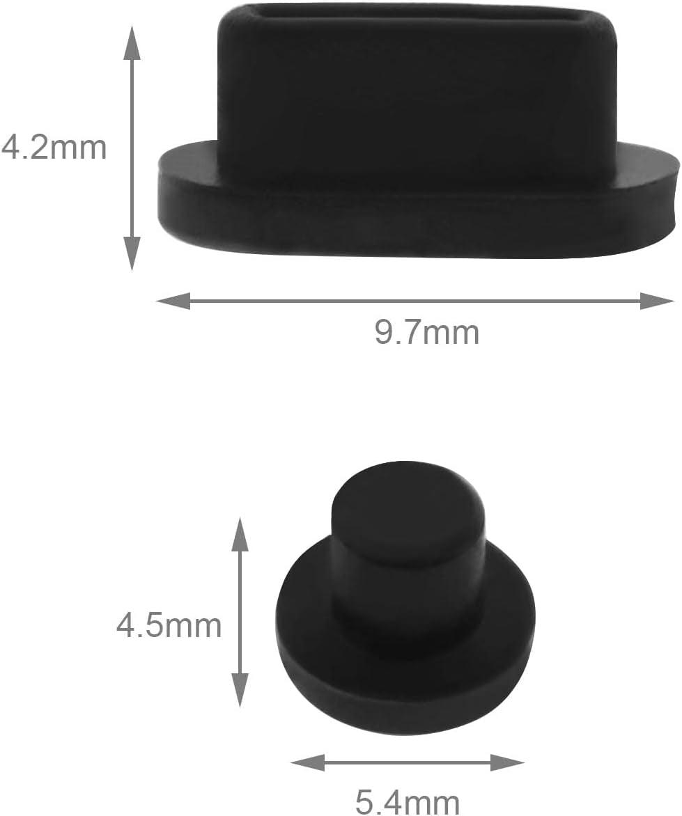 5PCS Dust Plugs Set Compatible with Macbook Air 13 Inch A2179 / Pro 13 Inch A2289 / Pro 15 Inch with Touch Bar and Touch ID A1990 / Pro 16 Inch A2141  Create idea   