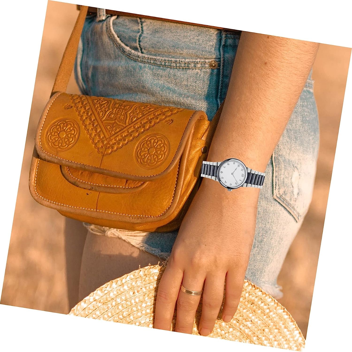 UKCOCO 2Pcs Skid Stainless Men Business Anti- Gift Anti-Skid Belt Accessory Watchband Anti-Slip for Replaceable Metal Band Watch Strap Slip  UKCOCO   