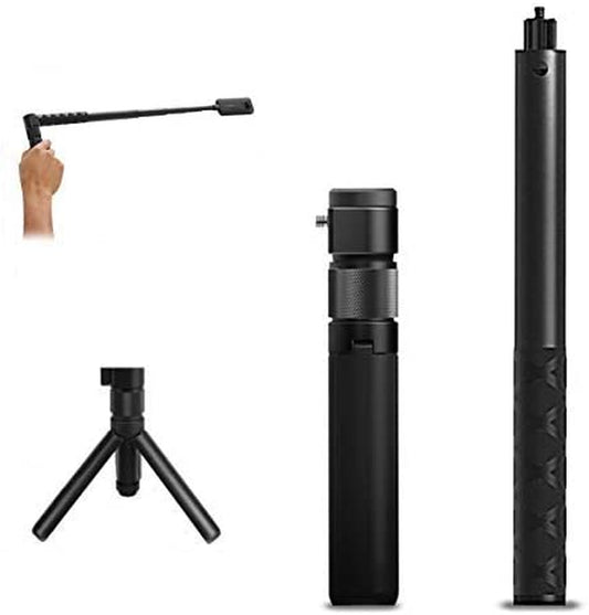 Ieago RC Extended Selfie Stick Invisible Bullet Time Cord Rotatable Handle with Integrated Tripod for Insta360 X3 / ONE X2 / ONE X/ONE/GO 2 / ONE R/ONE Rs/Gopro Series Camera  iEago RC   