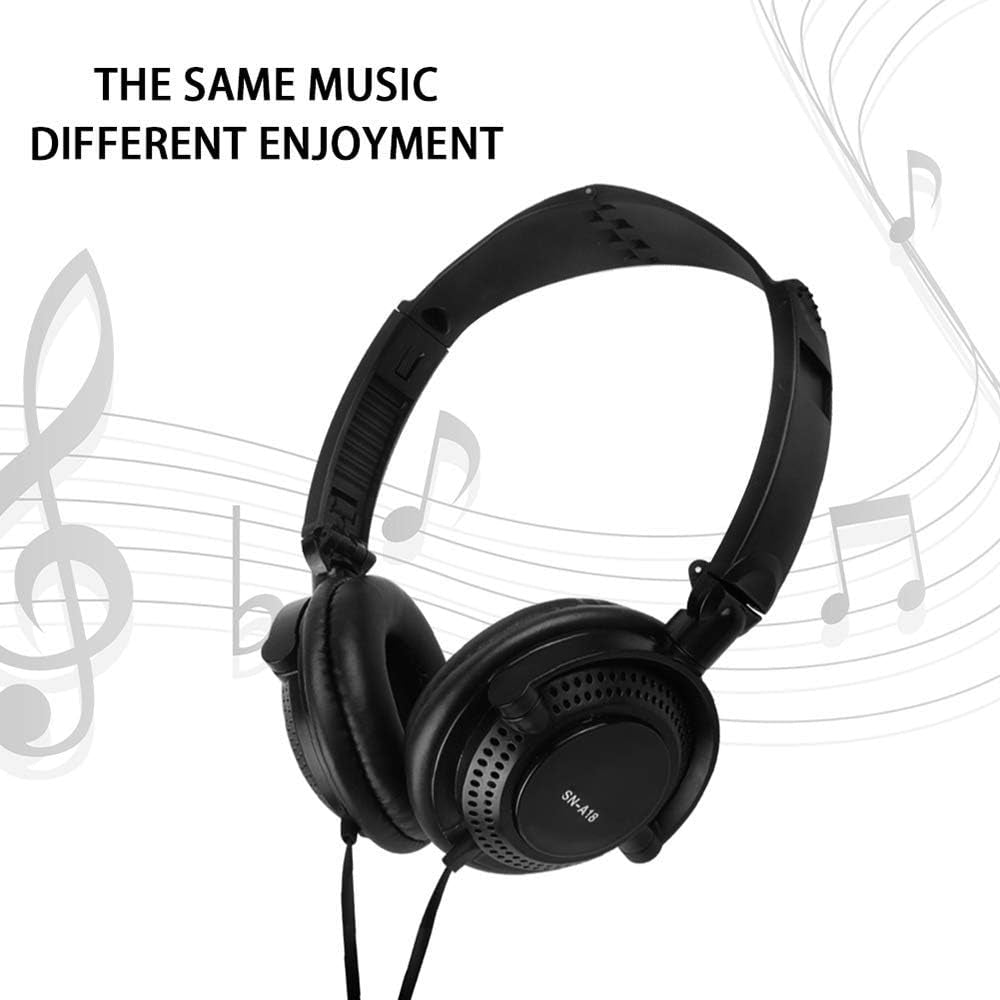 3.5Mm Wired Gaming Headset Over-Ear Sports Headphones Music Earphones with Microphone In-Line Control for Smartphones Tablet Laptop Desktop PC  xiangchengsiyuankeji   